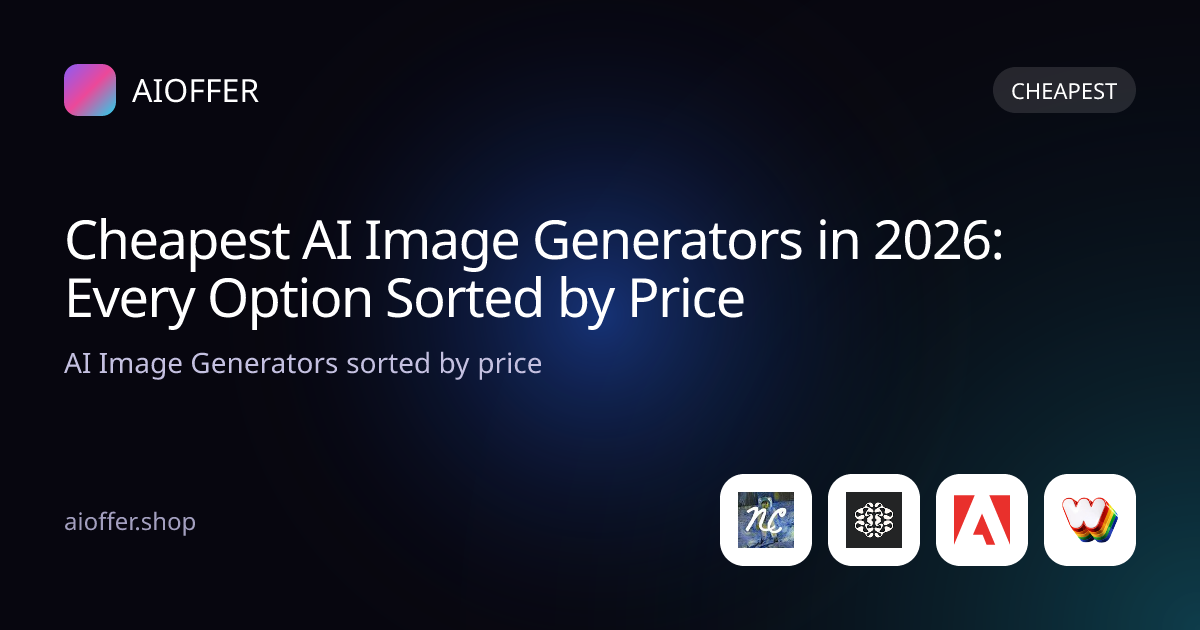 Cheapest AI Image Generators in 2026: Every Option Sorted by Price
