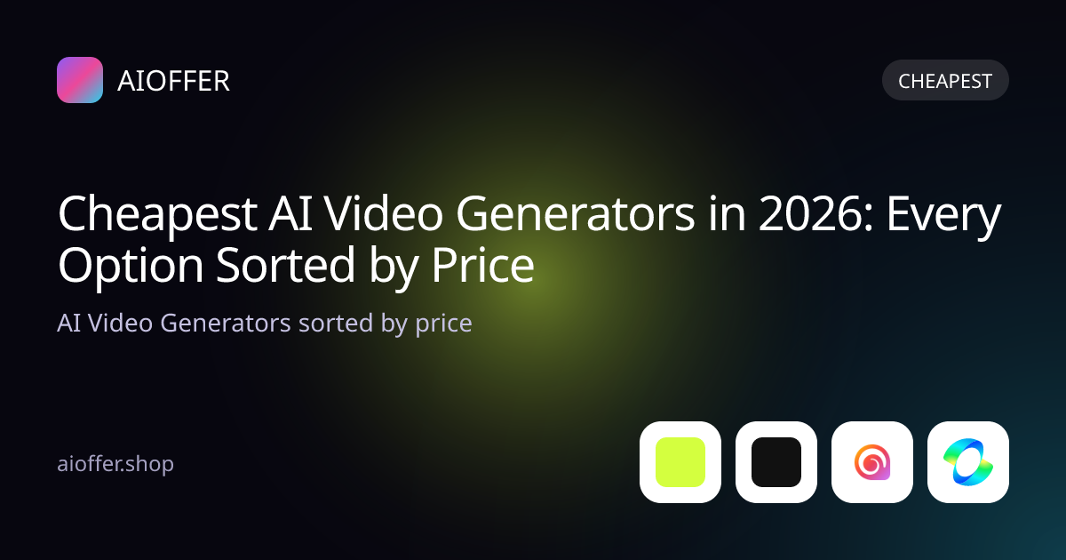 Cheapest AI Video Generators in 2026: Every Option Sorted by Price