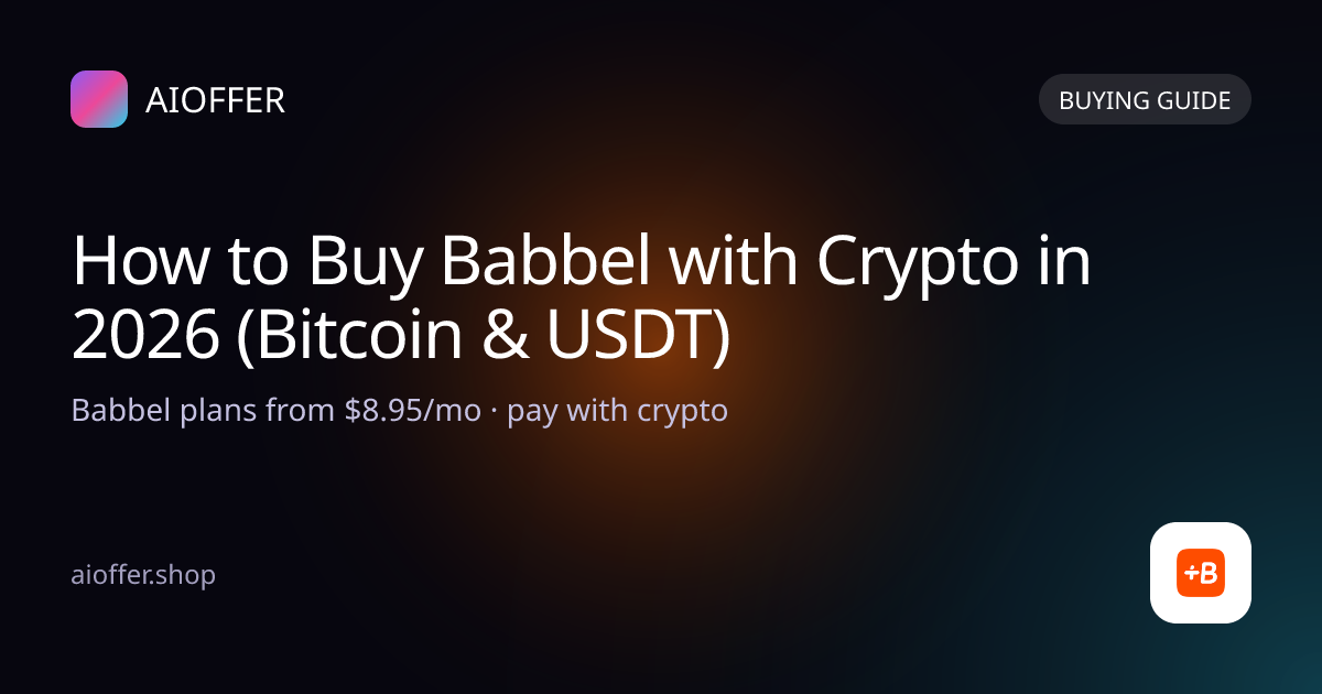 How to Buy Babbel with Crypto in 2026 (Bitcoin & USDT)