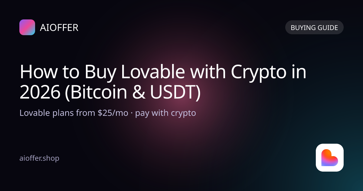 Cómo comprar Lovable con criptomonedas en 2026 (Bitcoin y USDT)