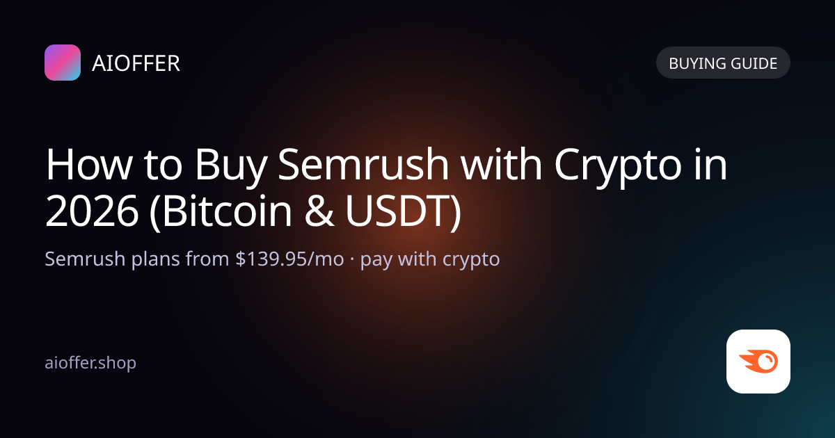 How to Buy Semrush with Crypto in 2026 (Bitcoin & USDT)