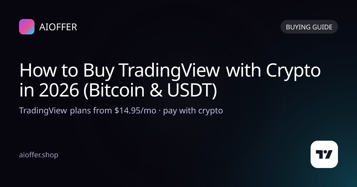 Come acquistare TradingView con le criptovalute nel 2026 (Bitcoin e USDT)