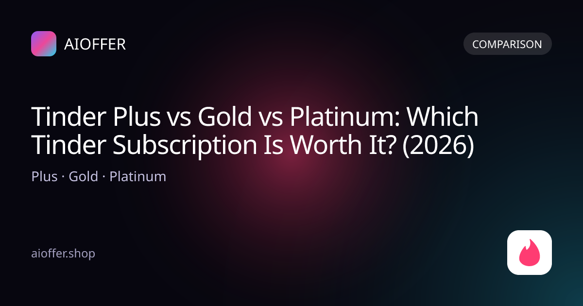 Tinder Plus vs Gold vs Platinum: Which Tinder Subscription Is Worth It? (2026)