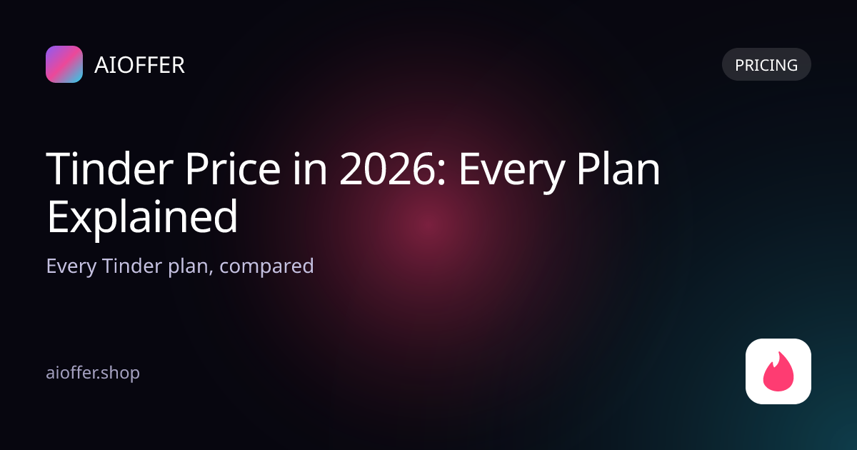 Tinder Price in 2026: Every Plan Explained