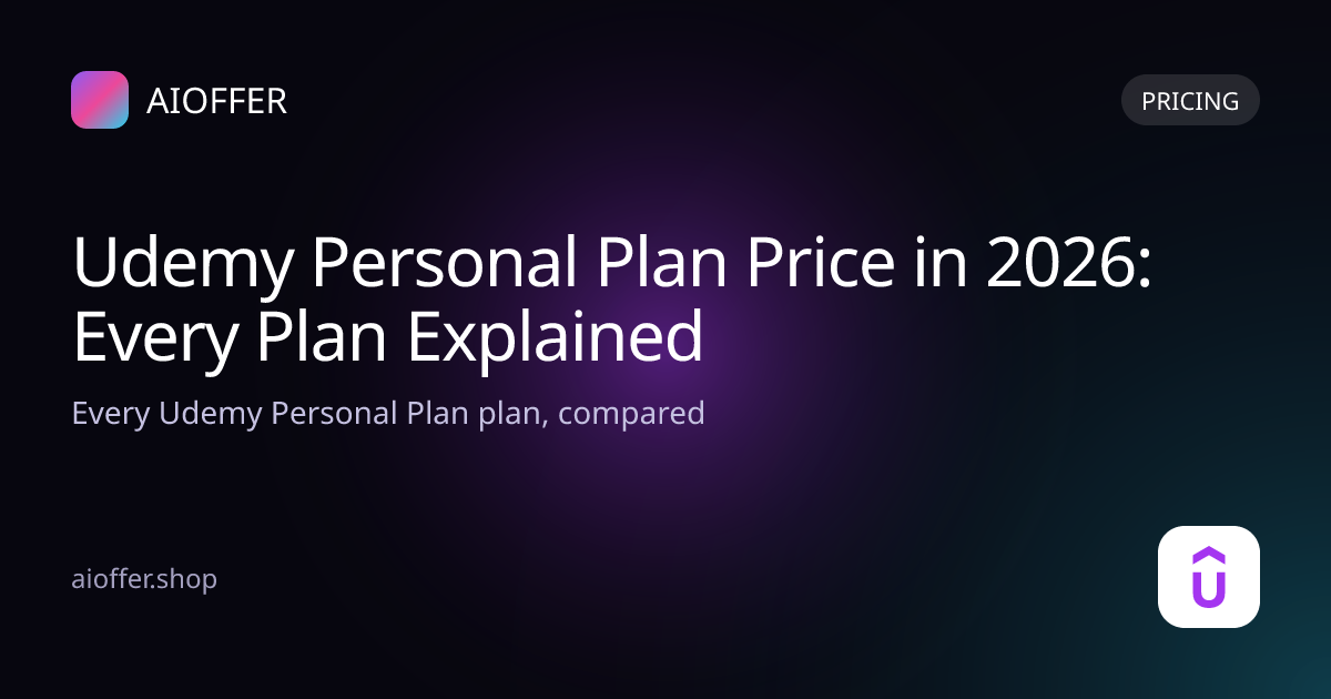 Udemy Personal Plan Price in 2026: Every Plan Explained